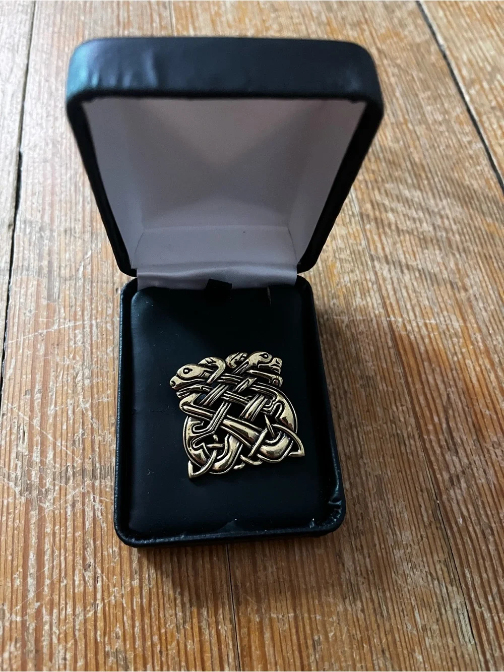 Gold-Tone Celtic Knot Lapel Pin - Men Accessories